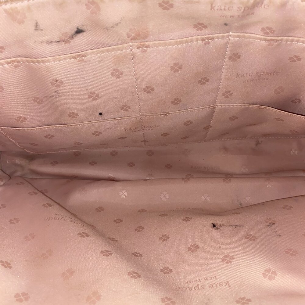 Kate Spade Beige Saffiano Leather Tote - Picture 8 of 11